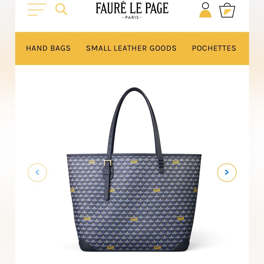 KEEPING💙 FAURÉ LE PAGE Daily Battle Tote 37 in Paris Blue - Picture 4 of 17